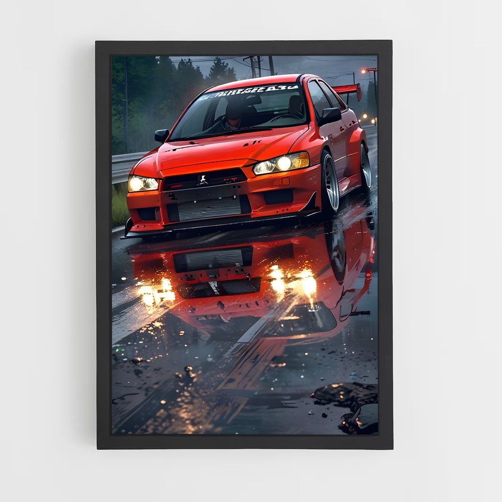 Poster Puddle Power – affiche Mitsubishi (vue 2)